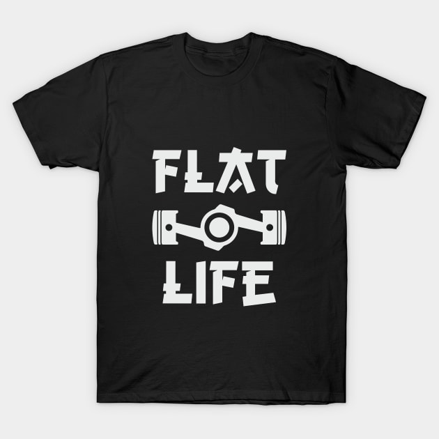 Subaru Impreza WRX STI - BRZ - GT86 & GR86 Flat Life Boxer Engine JDM Car T-Shirt by JDM-Rey